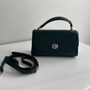 Coach Tilly top handle bag- Dark Green